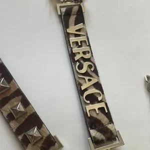 Versace | Accessories | Versace Belt With Silver Stud And It 